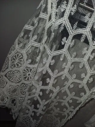 Rebeca encaje transparente blanca talla única