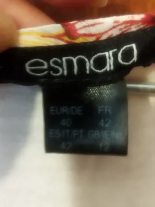 Vestido largo estampado Esmara talla 40