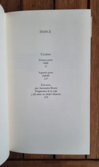 Libro: Climas - André Maurois