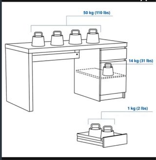 Escritorio Ikea de madera