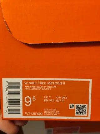 T41 Nike Free Metcom 6 rosas