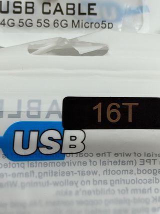 4x PENDRIVE USB 16TB Cable Llavero