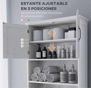 Mueble Blanco Madera para Baño