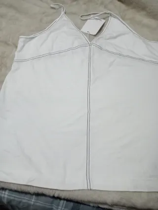 Camiseta Pull&Bear Blanca Talla XL Nueva