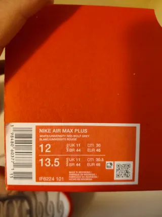 T46 Nike Air Max Plus Rojas