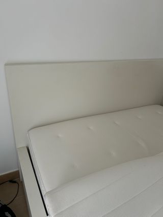 Cama Blanca incluso cajones y colchon y topper