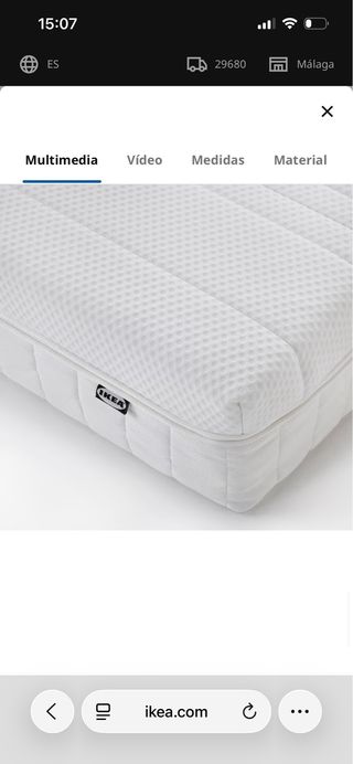 Cama Blanca incluso cajones y colchon y topper