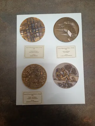 4 Medaglie CRPdRo Calendari Bronzo700gr diam 7.5cm