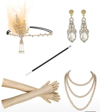 Conjunto 5  Disfraz Años 20