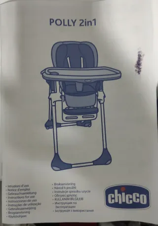 Trona Chicco Polly con diseño infantil