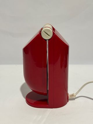 Coppia lampade design rosso e nero