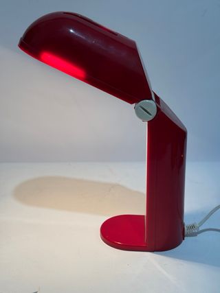 Coppia lampade design rosso e nero