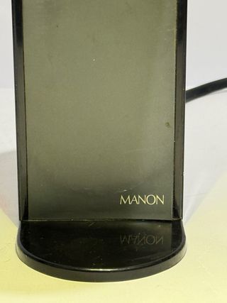 Coppia lampade design rosso e nero