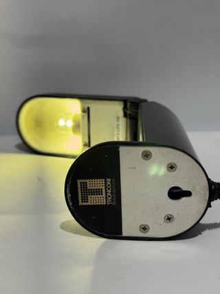 Coppia lampade design rosso e nero