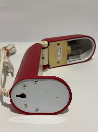 Coppia lampade design rosso e nero