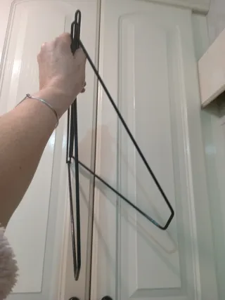 2 Supporti in Ferro Battuto per Scaffale