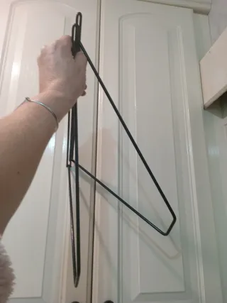 2 Supporti in Ferro Battuto per Scaffale