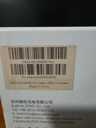 ZWO ASI 294 MC Cámara