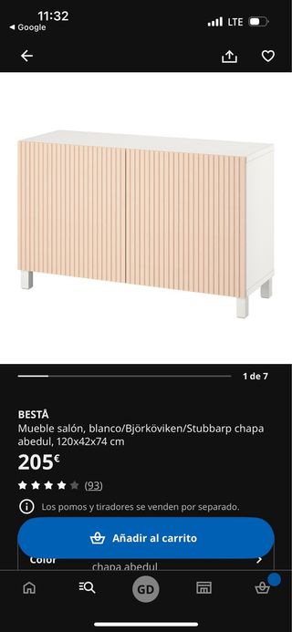Mueble salón Besta IKEA -70€