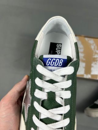 Golden Goose Super-Star Verde e Prata tamanho 40