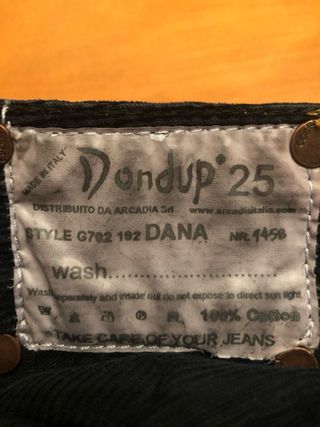 Gonna Dondup nera taglia 25