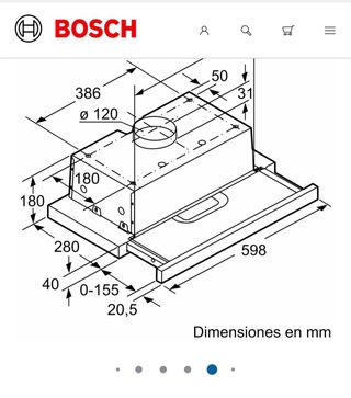 Campana Extractora Bosch Integrable 60cm