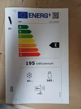 Nevera combi blanca VOK