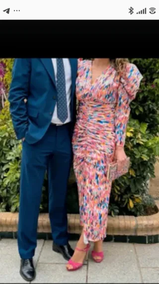 Vestido fiesta Anna Moon multicolor talla S