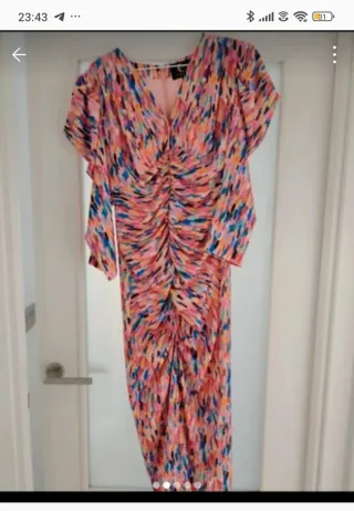 Vestido fiesta Anna Moon multicolor talla S