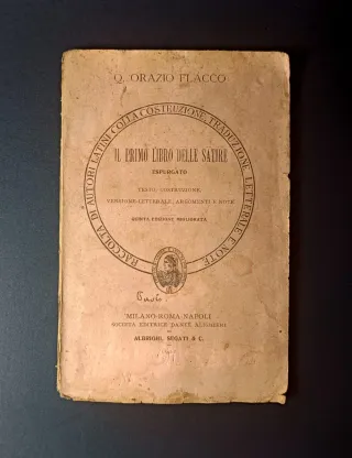 Il primo libro delle satire 1921 Q.Orazio Flacco