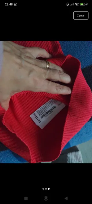 Jersey Lefties Rojo Manga 3/4