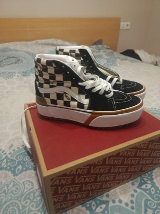 Zapatillas Vans Sk8-Hi Checkerboard Plataforma