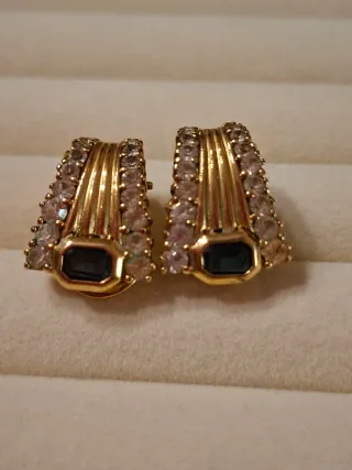 Pendientes vintage dorados