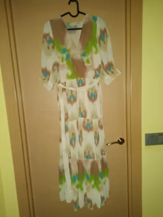 Vestido largo estampado