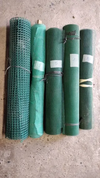 Malla plàstica verda (rollos)