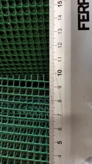 Malla plàstica verda (rollos)