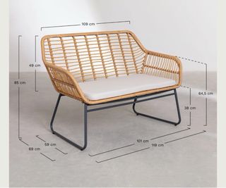 Conjunto Muebles Terraza: Sofá, Sillones y Mesa