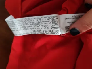 Vestido Rojo Zara Basic Talla L