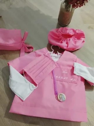 Disfraz Doctora Infantil Rosa