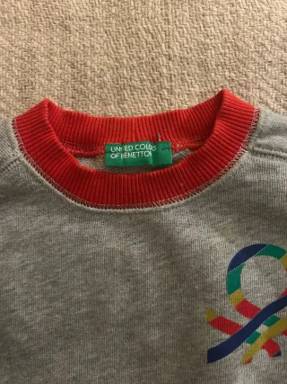 Camisola Benetton Criança Colorida