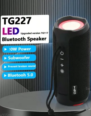 Altavoz Bluetooth TG227 LED Negro