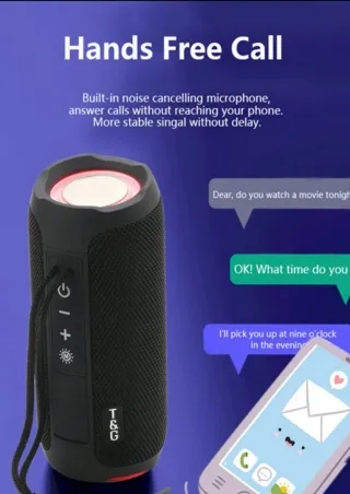 Altavoz Bluetooth TG227 LED Negro