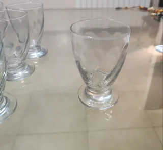 Juego de 14 vasos de cristal