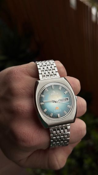 Reloj Ricoh Automático Vintage Esfera Azul