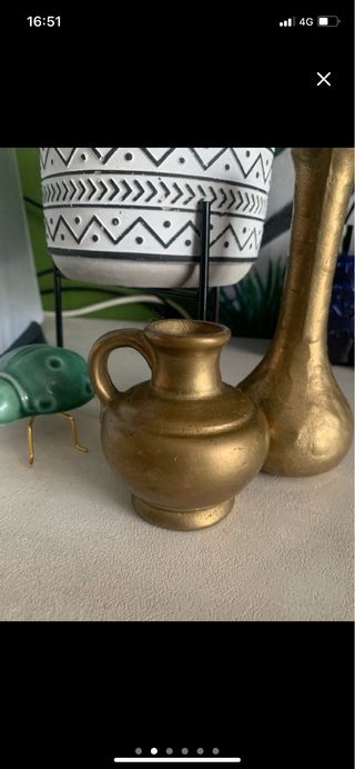 Set 2 vasi in ottone