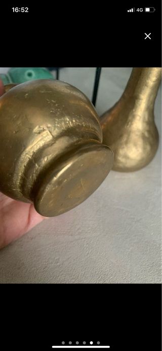 Set 2 vasi in ottone