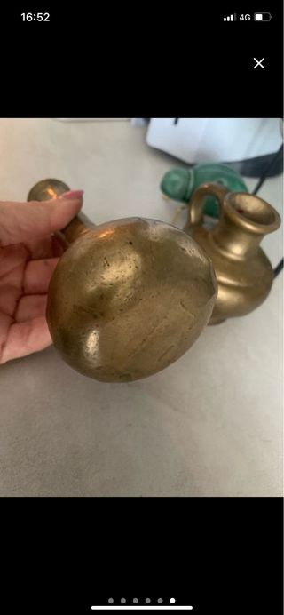 Set 2 vasi in ottone