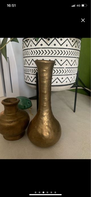 Set 2 vasi in ottone