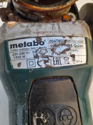 Amoladora Metabo 1550W en perfecto estado, como nu