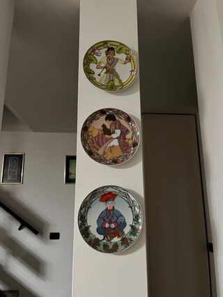 Set 3 Piatti Decorativi Ceramica